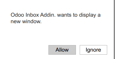 Pop-up waarschuwing nieuw venster