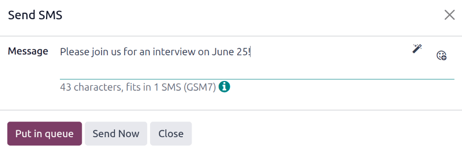 Enviar un mensaje de texto a los asistentes de una reunión.