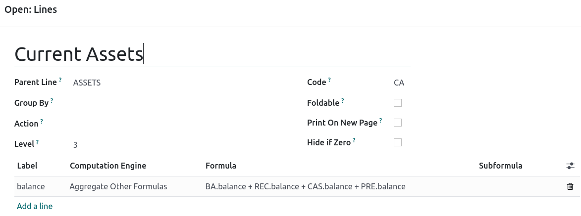 Moteur des options de ligne.