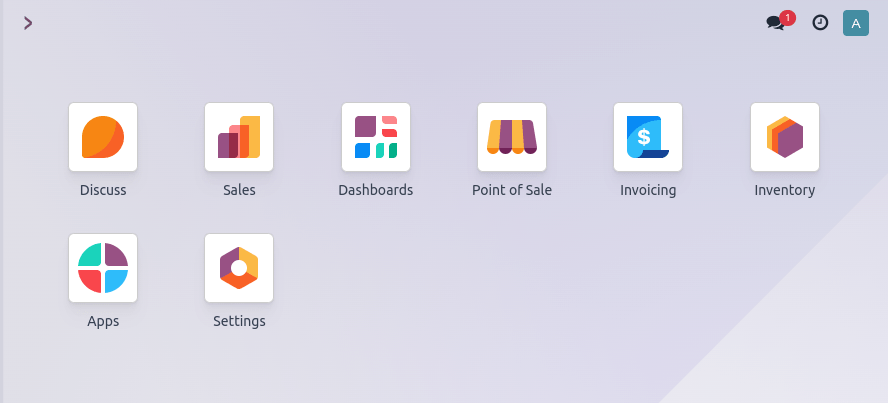 Example of an Odoo database