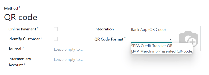 Configuratie QR-code betalingsmethode