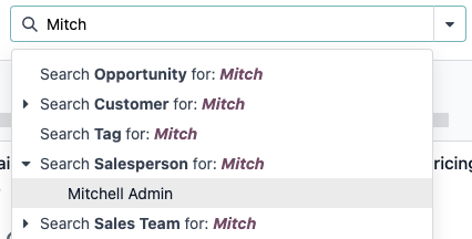 Een specifieke waarde zoeken in het verkoopanalyserapport