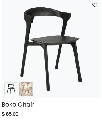 Variant thumbnails on product card.