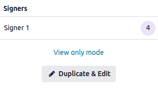 Viewing a template that has been used to send a signature request
