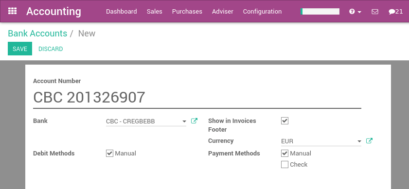 How To Manage A Bank In A Foreign Currency Odoo 12 0 Documentation - 