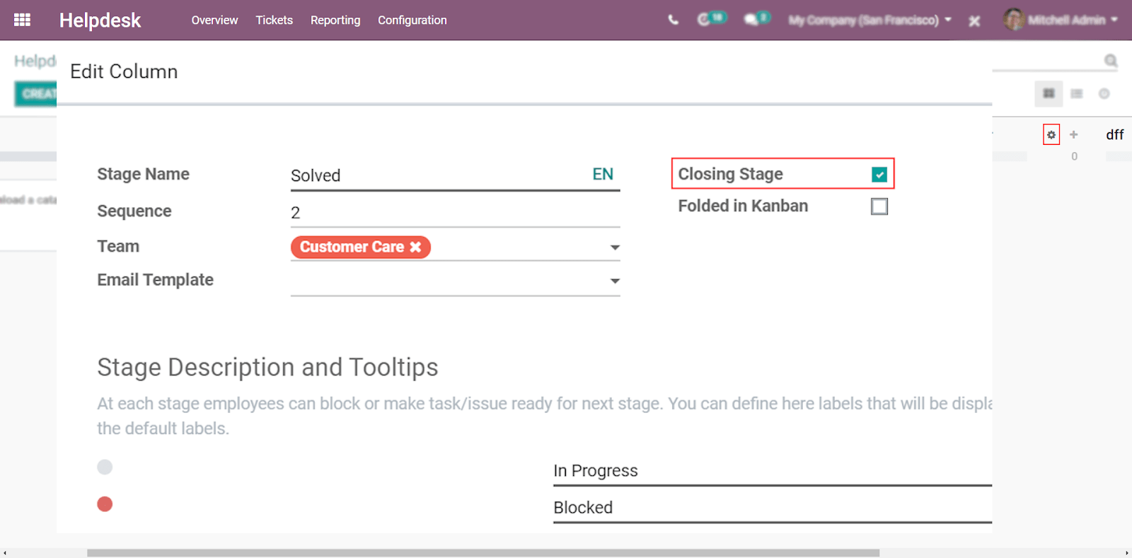 Allow Customers To Close Their Tickets Odoo 13 0 Documentation