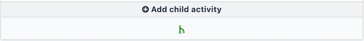 The trigger types for child activities of a server action activity.