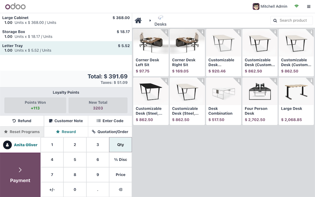 La caisse Odoo Point de Vente