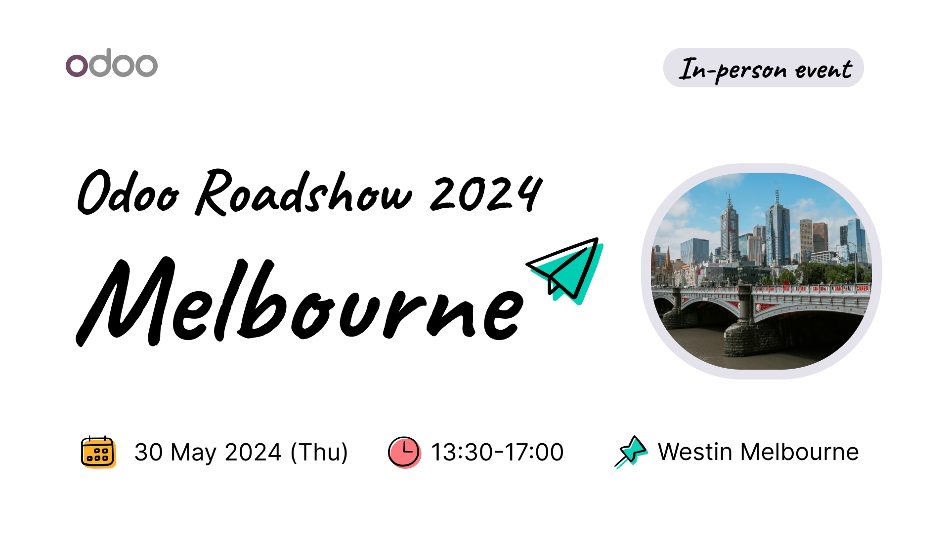 Odoo Roadshow Melbourne 30 May 2024
