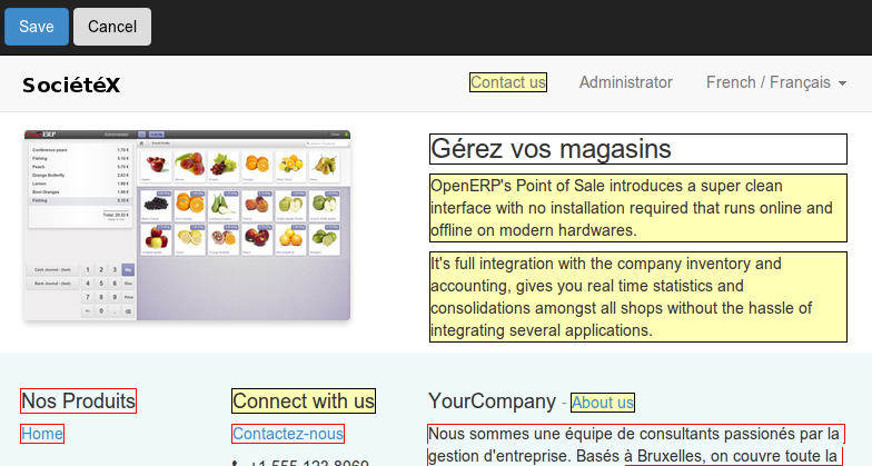 Odoo CMS - Multi language supported